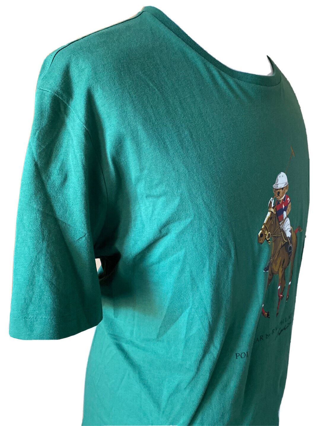 Neu mit Etikett: Polo Ralph Lauren Bären-T-Shirt, Grün, XL/TG