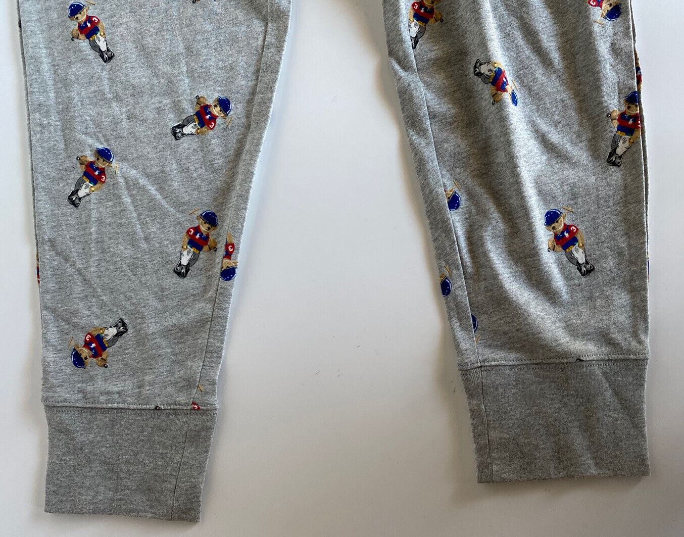 Мужские серые пижамные штаны NWT Polo Ralph Lauren, большие хлопковые брюки для бега с медведем