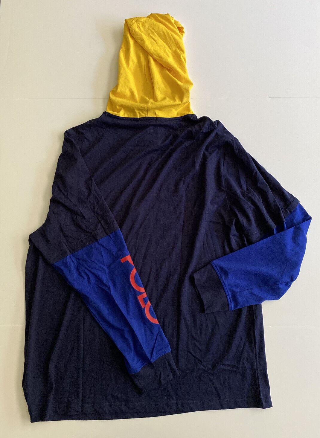 Толстовка с длинным рукавом и фирменным логотипом NWT Polo Ralph Lauren, темно-синяя, L 
