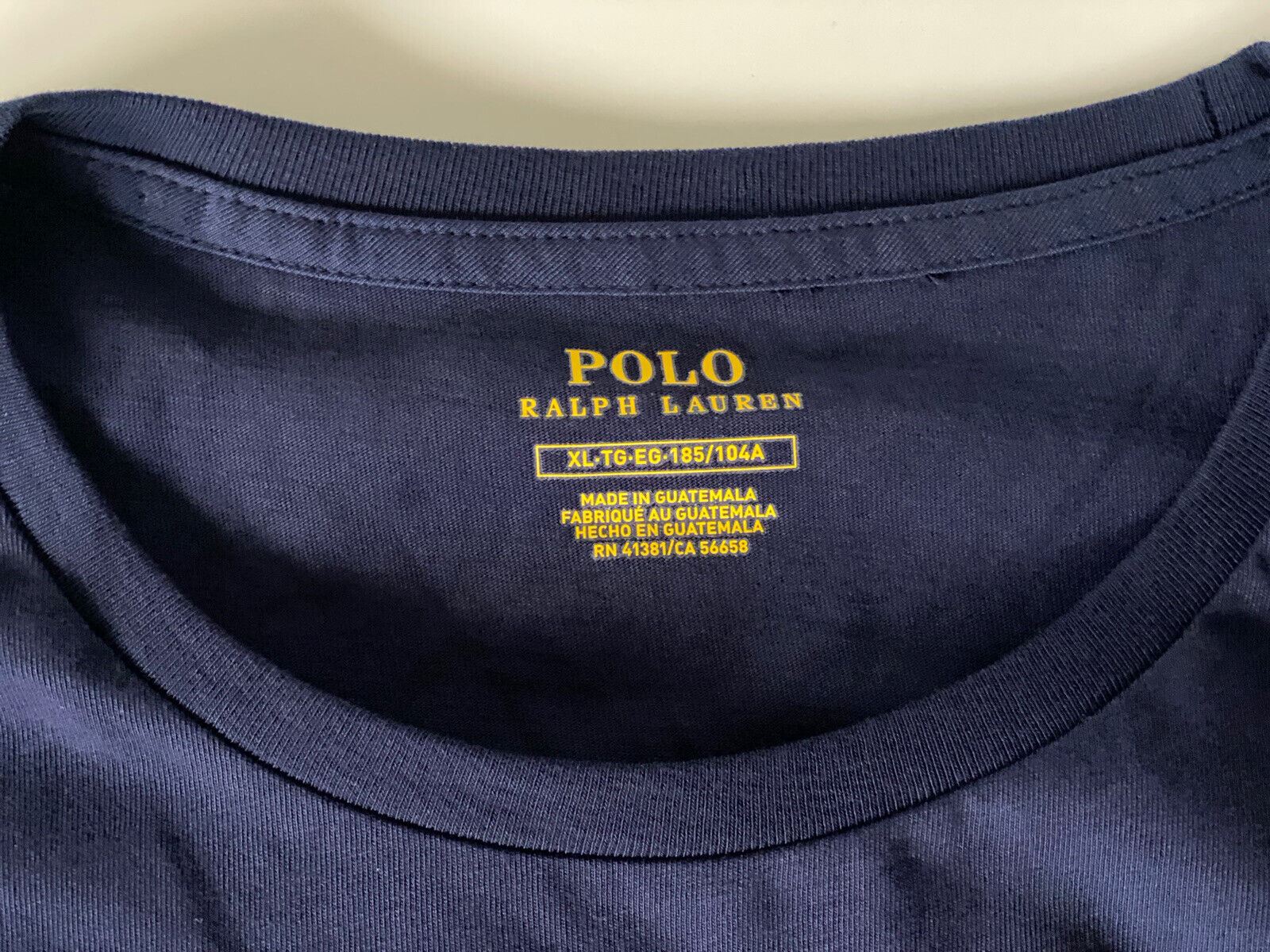 Neu mit Etikett: Polo Ralph Lauren Kurzarm-T-Shirt mit Logo, Blau, XL 