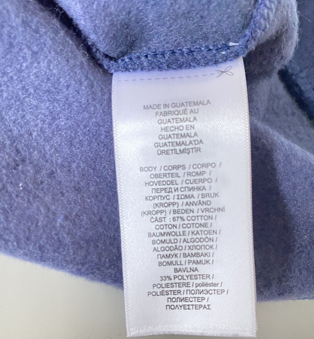 Neu mit Etikett: 110 $ Polo Ralph Lauren Polo-Logo-Fleece-Sweatshirt Marineblau L/G 
