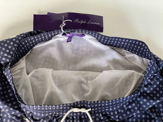 Neu mit Etikett: 395 $ Polo Ralph Lauren Purple Label Herren-Badeshorts in Marineblau, Größe L, Portugal
