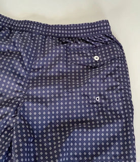 Neu mit Etikett: 395 $ Polo Ralph Lauren Purple Label Herren-Badeshorts in Marineblau, Größe L, Portugal