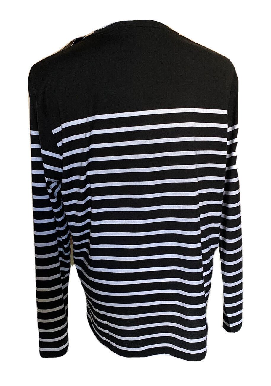 NWT $250 Ralph Lauren Purple Label Copen Black/White Striped Jersey T-Shirt XL