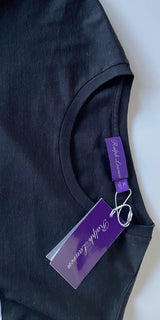 Neu mit Etikett: 250 $ Ralph Lauren Purple Label Copen Schwarz/Weiß gestreiftes Jersey-T-Shirt XL 