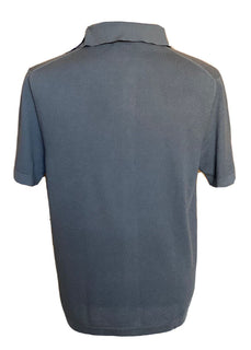 Neu mit Etikett: 795 $ Ralph Lauren Purple Label Seiden-/Baumwollblaues Bollon-up-Hemd L Italien
