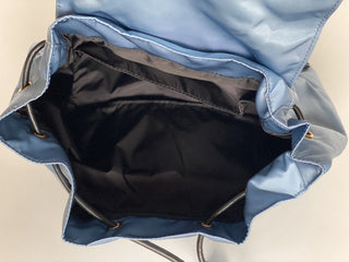 Neu mit Etikett: Versace Rucksack aus Nylon/Leder in Kornblumenblau, hergestellt in Italien, 1002876 1A02155 