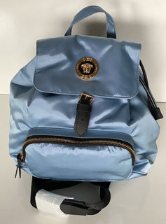 Neu mit Etikett: Versace Rucksack aus Nylon/Leder in Kornblumenblau, hergestellt in Italien, 1002876 1A02155 