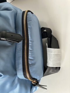 Neu mit Etikett: Versace Rucksack aus Nylon/Leder in Kornblumenblau, hergestellt in Italien, 1002876 1A02155 