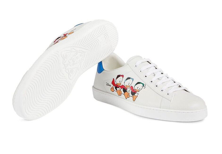 NIB Gucci Ace Duck Women's Disney White Sneakers 9 US (39 Euro) IT 649400 IT