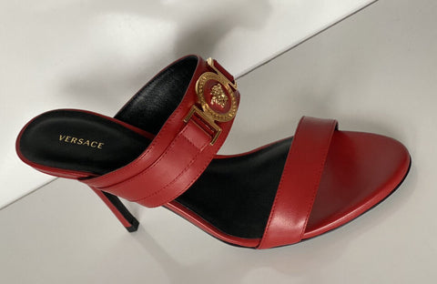 NIB VERSACE Medusa Women's Red Pumps Sandals 7 US (37 Euro)  Made in Italy D1NPS