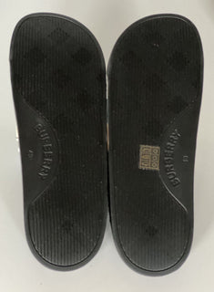 NIB $410 Burberry Camel Check Slides Sandalen 10 US (43 Euro) 8043672 