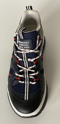 NIB $720 Burberry MF UNION M VER Men's  Navy Sneakers 10 US (43 Euro) 8024045 IT