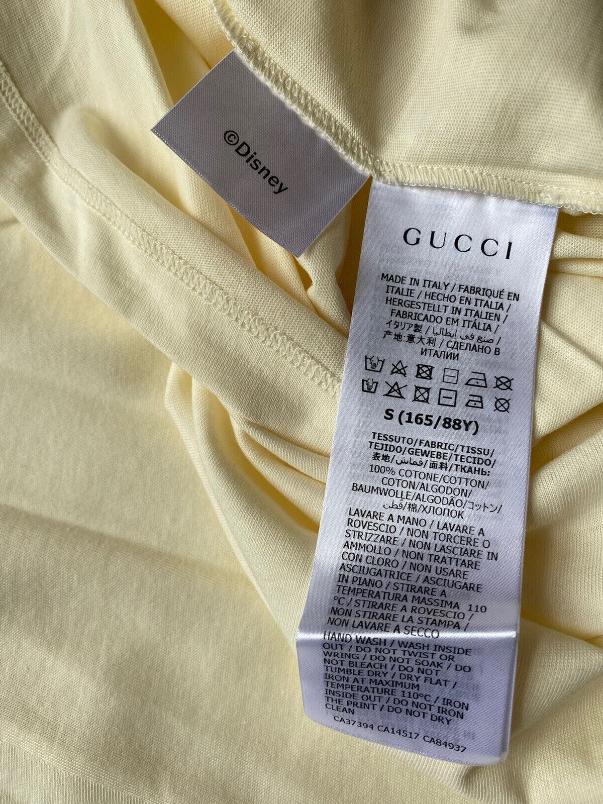 NWT Gucci Микки Маус Светло-коричневая футболка из хлопкового джерси, маленькая 492347 Италия