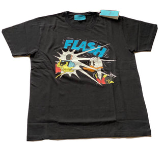 Neu mit Etikett: Gucci Donald Duck Flash Disney Schwarzes Jersey-T-Shirt Small (Übergröße) 548334