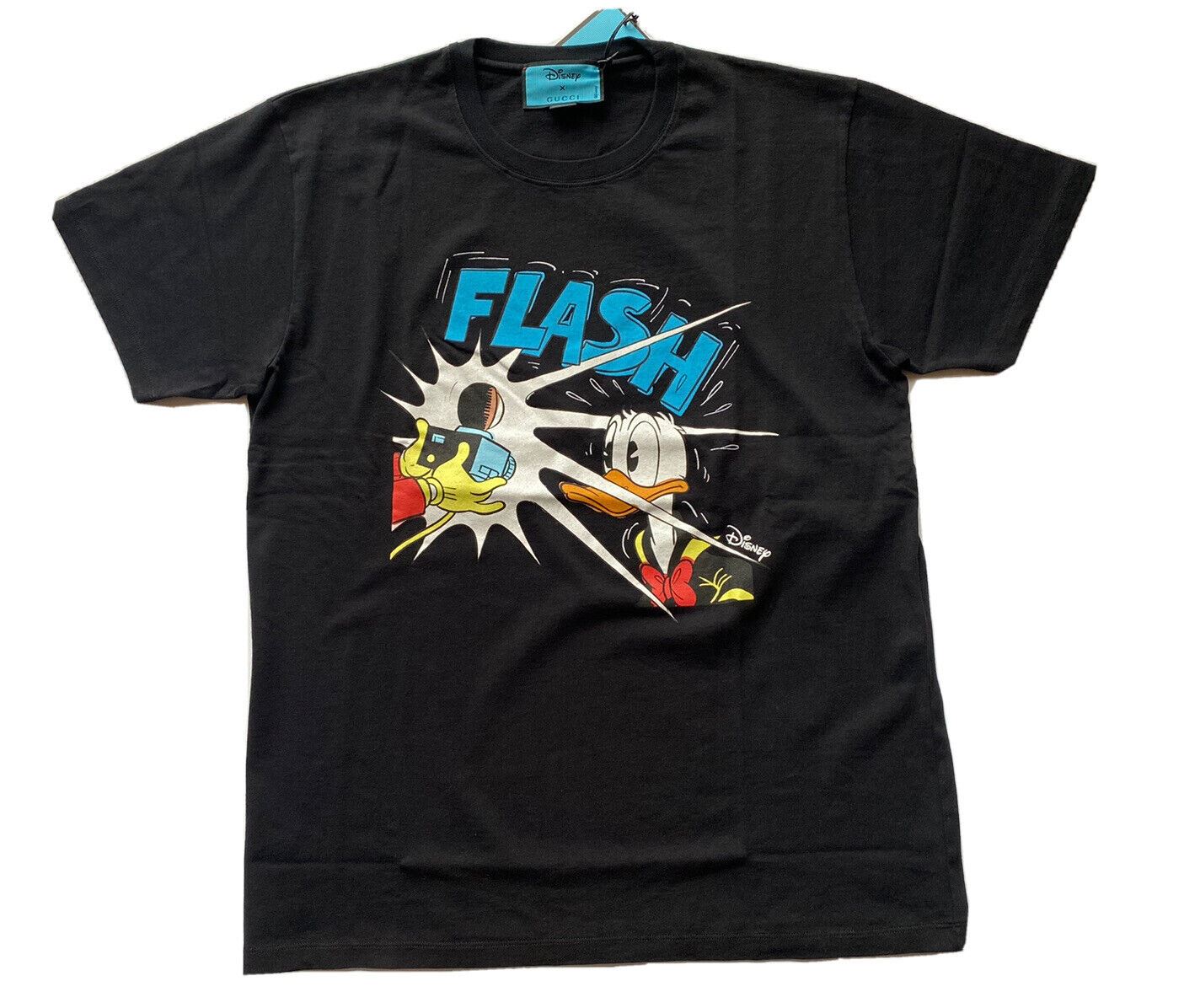 NWT Gucci Donald Duck Flash Disney Black Jersey T-Shirt M (Oversized) 548334