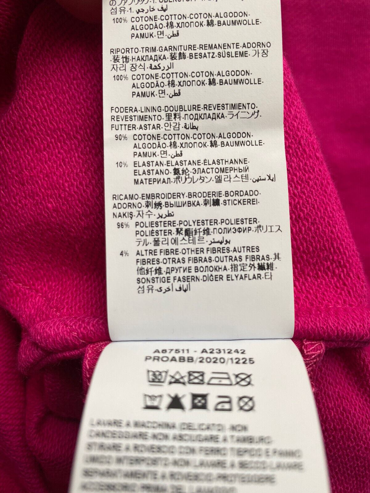 Женская розовая куртка с капюшоном Medusa NWT 950 долларов США (44 евро) A231242 IT 