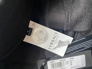 Neu mit Etikett: 850 $ Versace Herren-Hose Mitchel Fit in Schwarz, Größe S, hergestellt in Italien A86887 