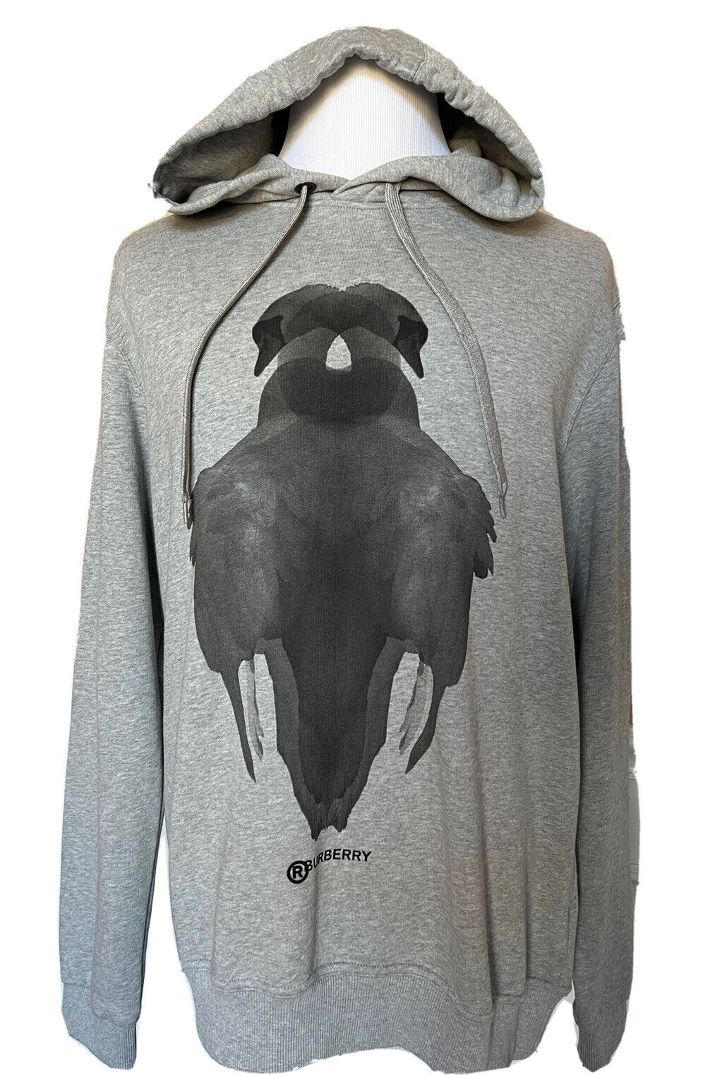 Neu mit Etikett: 650 $ Burberry Swanley Grey Montage Print Sweatshirt mit Kapuze L Portugal 