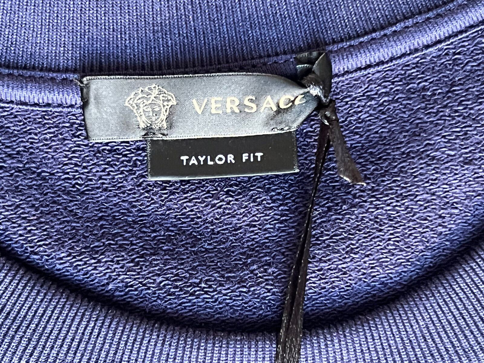 NWT $525 Versace Мужская толстовка с длинным рукавом синяя, размер 3XL A85327 Италия 
