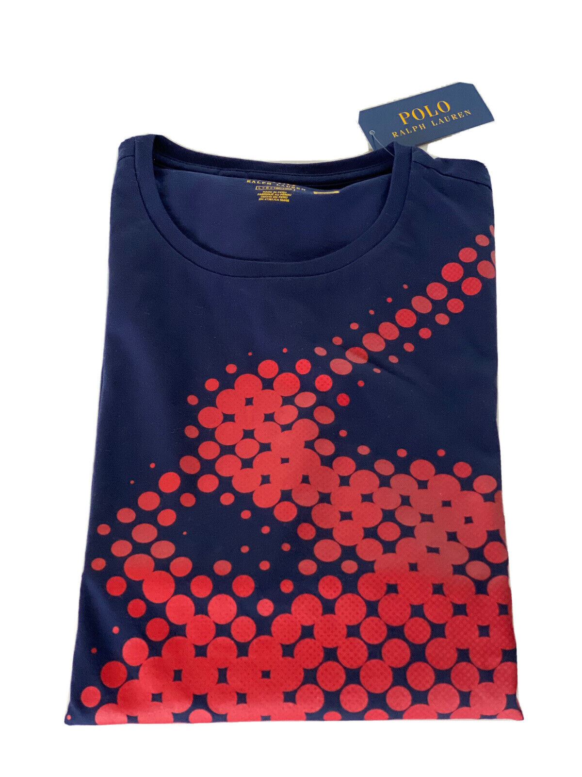 Neu mit Etikett: 65 $ Polo Ralph Lauren Kurzarm-Logo-T-Shirt Blau Large 