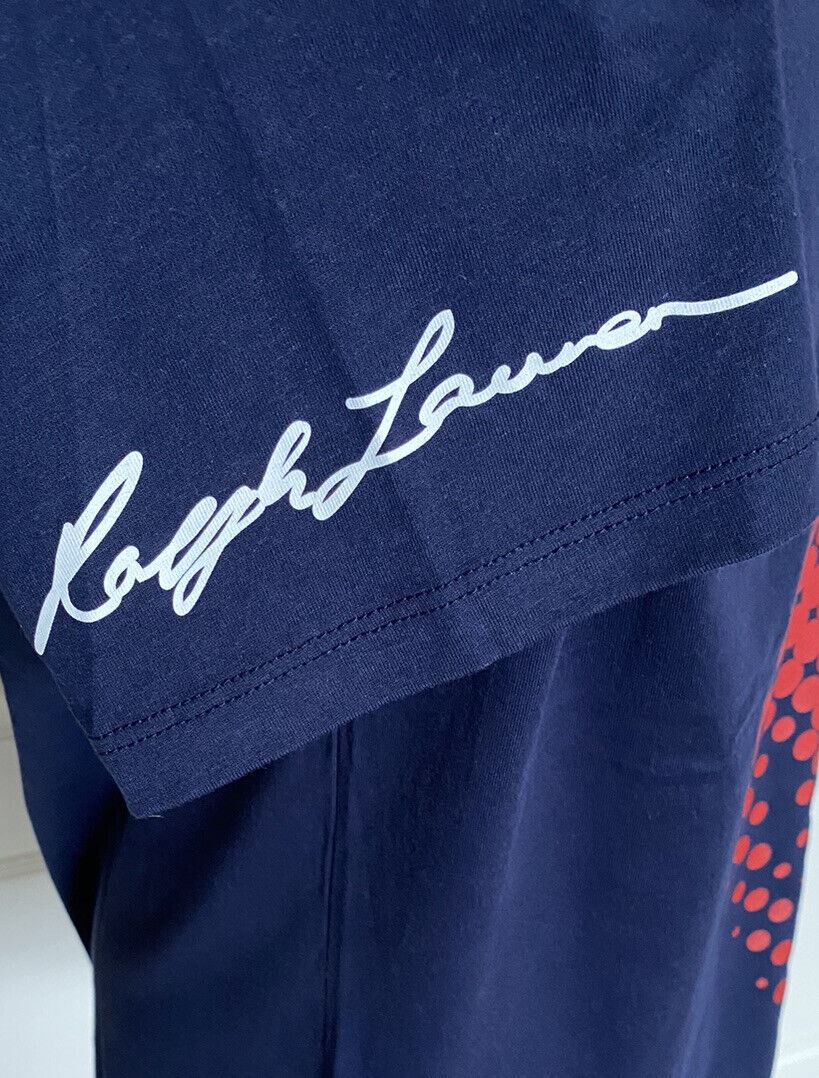 Синяя футболка с короткими рукавами и логотипом Polo Ralph Lauren, размер NWT 65 долларов США (2XL) 