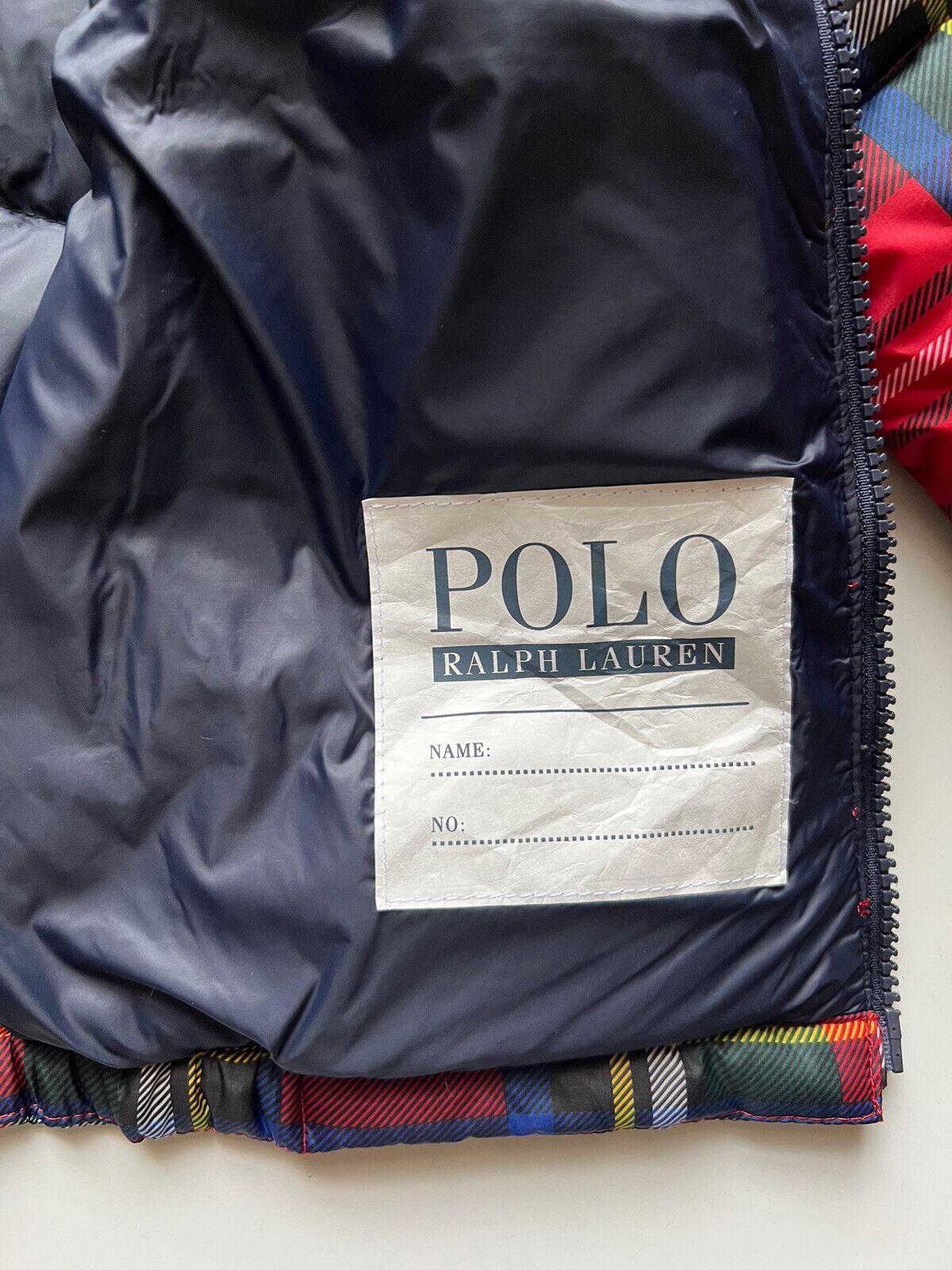 Neu mit Etikett: 185 $ Polo Ralph Lauren Jungenjacke mit Kapuze, Rot, S (8 Jahre) 