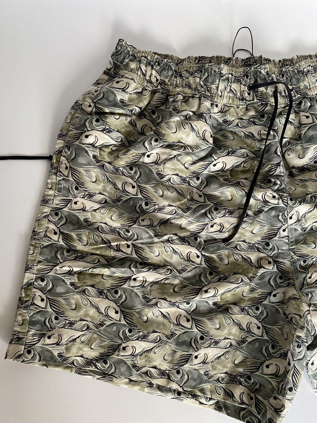 NWT $550 Bottega Veneta Men's Boxer Fish Green Shorts Small 560949