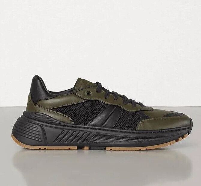 NIB $ 790 Bottega Veneta Herren Speedster Leder &amp; Mesh Sneakers 11 US 565646 3362