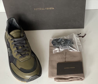 NIB $ 790 Bottega Veneta Herren Speedster Leder &amp; Mesh Sneakers 11 US 565646 3362