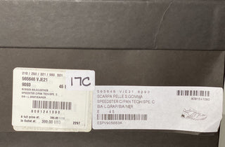 NIB $ 790 Bottega Veneta Herren-Sneaker aus Leder und Mesh Weiß/Schwarz 12 US 565646