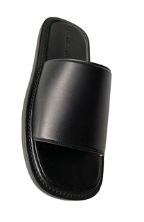 NIB $ 690 Bottega Veneta Herren-Sandalen aus Wiener Kalbsleder Schwarz 9 US 667087 IT