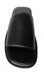 NIB $ 690 Bottega Veneta Herren-Sandalen aus Wiener Kalbsleder Schwarz 9 US 667087 IT
