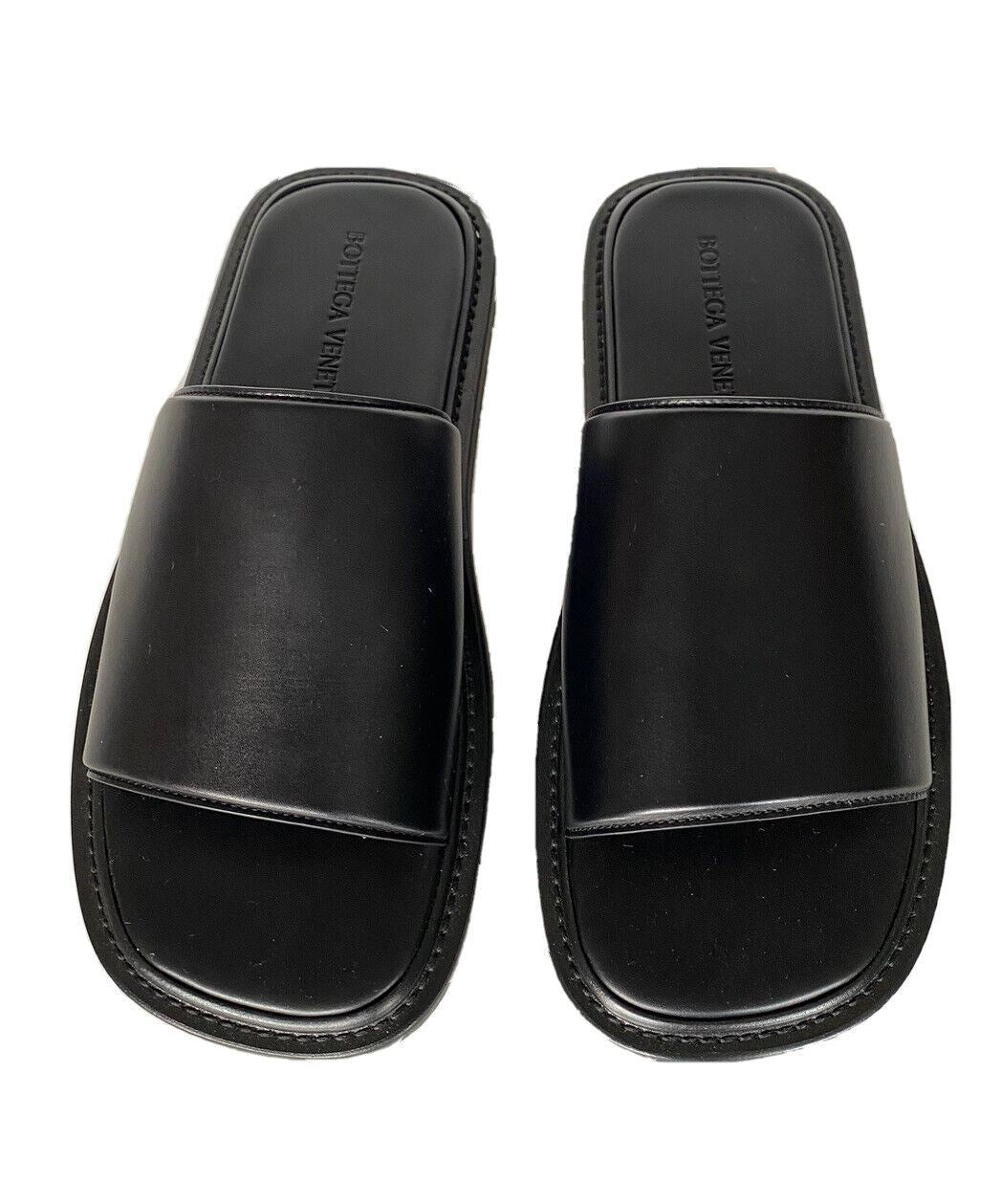 NIB $690 Bottega Veneta Men's Vienna Calf Leather Sandals Black 9 US 667087 IT