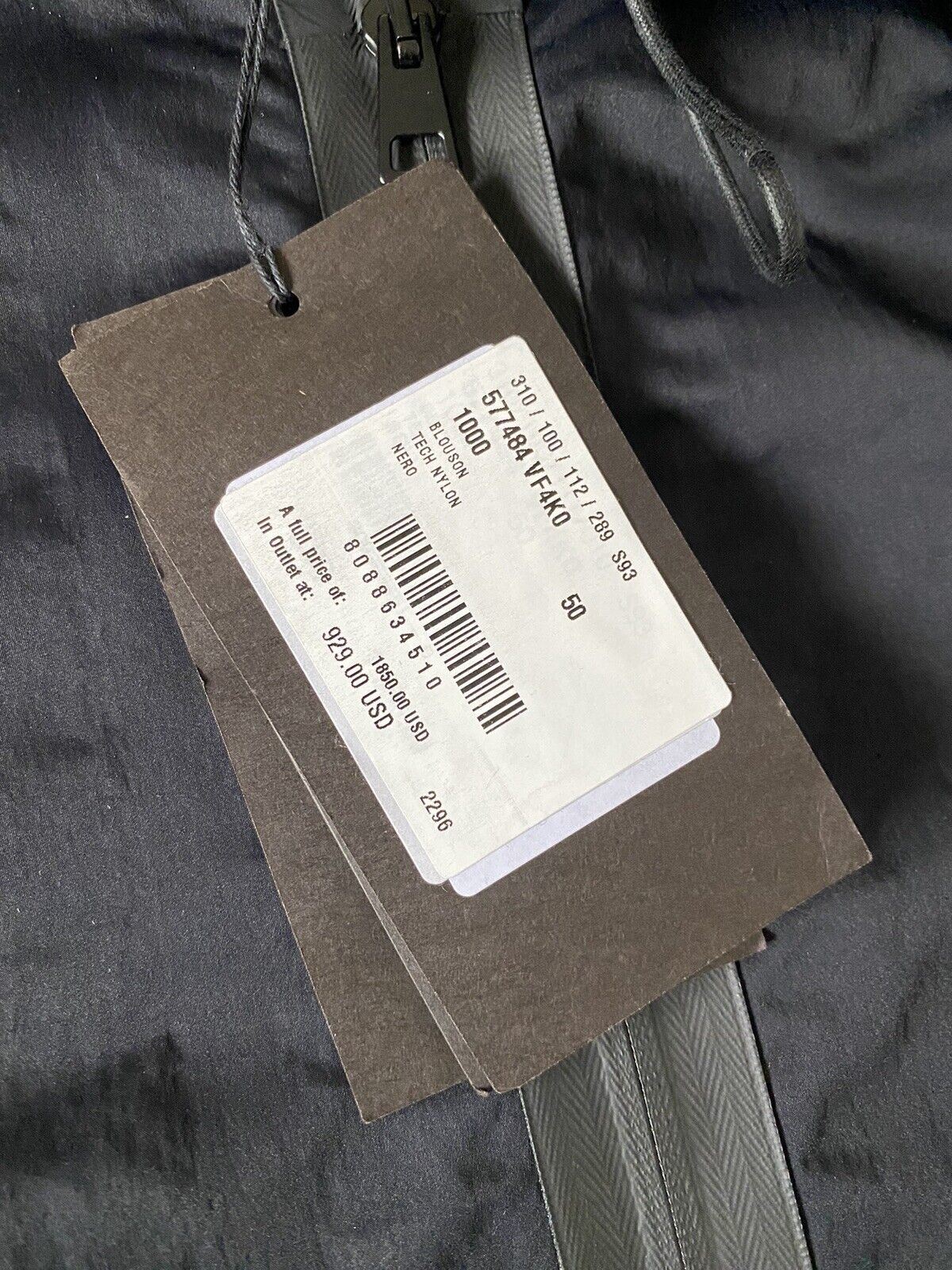 СЗТ 1850 долларов США Bottega Veneta Мужская рубашка из технического нейлона, черная куртка с капюшоном 40 США