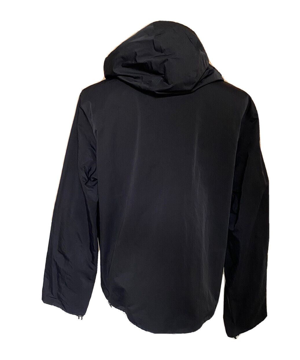 NWT $1850 Bottega Veneta Men's Blouson Tech Nylon Black Jacket with Hoodie 42 US