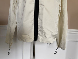 Neu mit Etikett: 1.850 $ Bottega Veneta Herren-Blouson-Tech-Nylon-Kreidejacke mit Kapuze 42 US