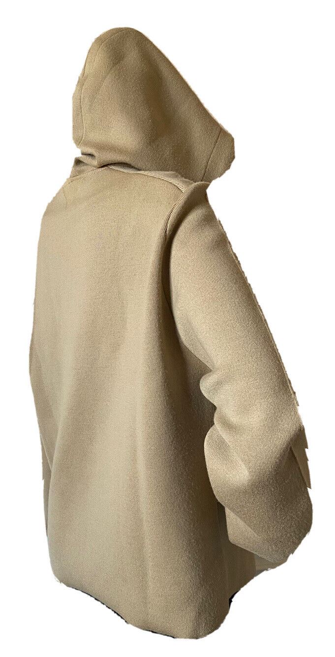 NWT $1750 Женская худи с капюшоном Bottega Veneta, шерстяной свитер, бежевый, маленький размер 647529 Италия 