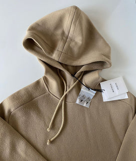 NWT $1750 Bottega Veneta Women's Hoodie Wool Sweater Beige Small 647529 Italy