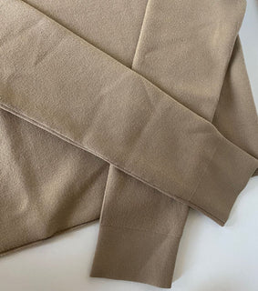 NWT $1750 Bottega Veneta Women's Hoodie Wool Sweater Beige Small 647529 Italy