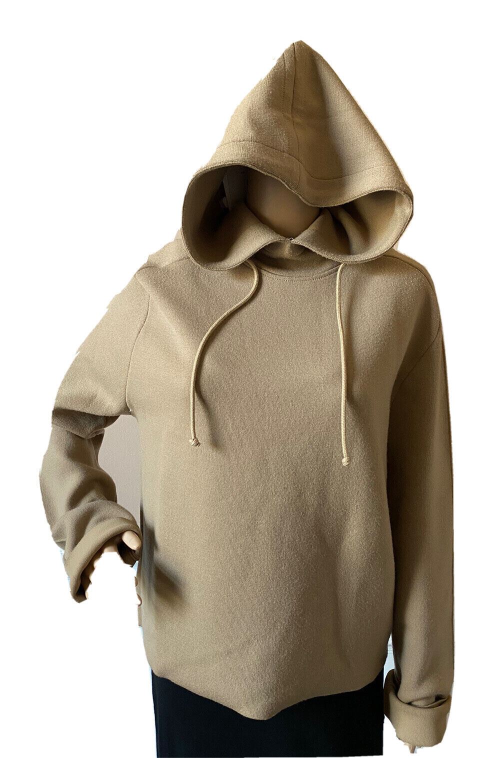 NWT $1750 Bottega Veneta Women's Hoodie Wool Sweater Beige XL 647529 Italy