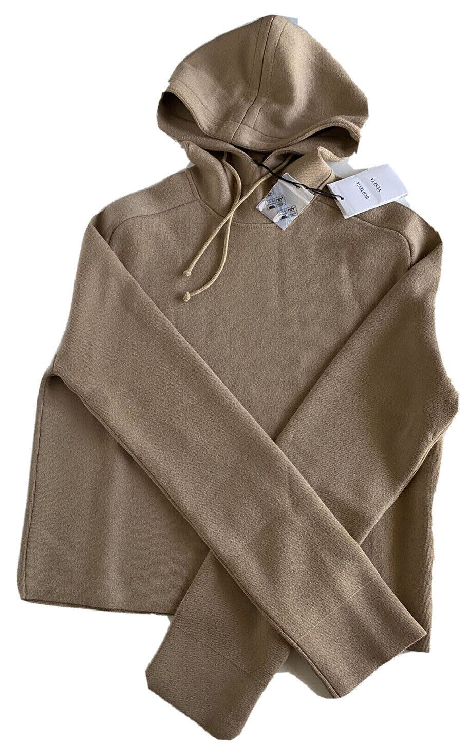 NWT $1750 Bottega Veneta Women's Hoodie Wool Sweater Beige XL 647529 Italy