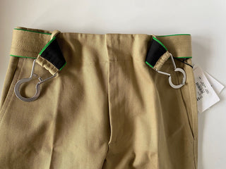 Neu mit Etikett: 1100 $ Bottega Veneta Damenhose aus schwerem Baumwolltwill 2 US (38 Euro) 686055