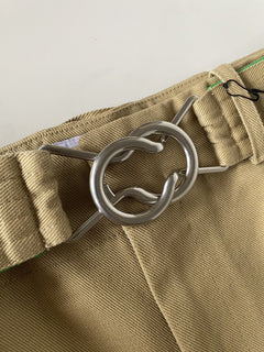 Neu mit Etikett: 1100 $ Bottega Veneta Damenhose aus schwerem Baumwolltwill 2 US (38 Euro) 686055