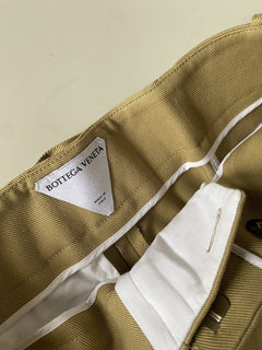 Neu mit Etikett: 1100 $ Bottega Veneta Damenhose aus schwerem Baumwolltwill 2 US (38 Euro) 686055