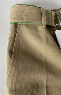 Neu mit Etikett: 1100 $ Bottega Veneta Damenhose aus schwerem Baumwolltwill 2 US (38 Euro) 686055