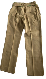 Neu mit Etikett: 1100 $ Bottega Veneta Damenhose aus schwerem Baumwolltwill 2 US (38 Euro) 686055