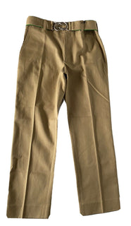 Neu mit Etikett: 1100 $ Bottega Veneta Damenhose aus schwerem Baumwolltwill 2 US (38 Euro) 686055