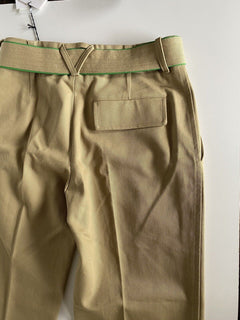 Neu mit Etikett: 1100 $ Bottega Veneta Damenhose aus schwerem Baumwolltwill 2 US (38 Euro) 686055