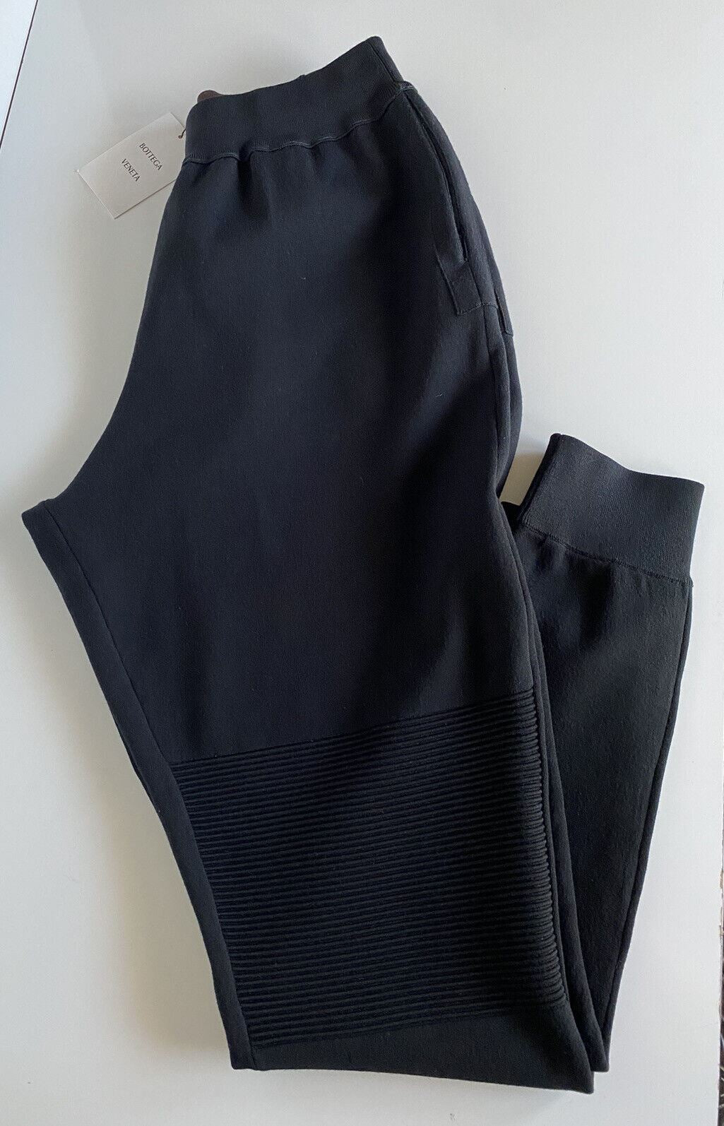 Neu mit Etikett: 1950 $ Bottega Veneta Casual Double Face Wollhose Schwarz Large Italien 626912 